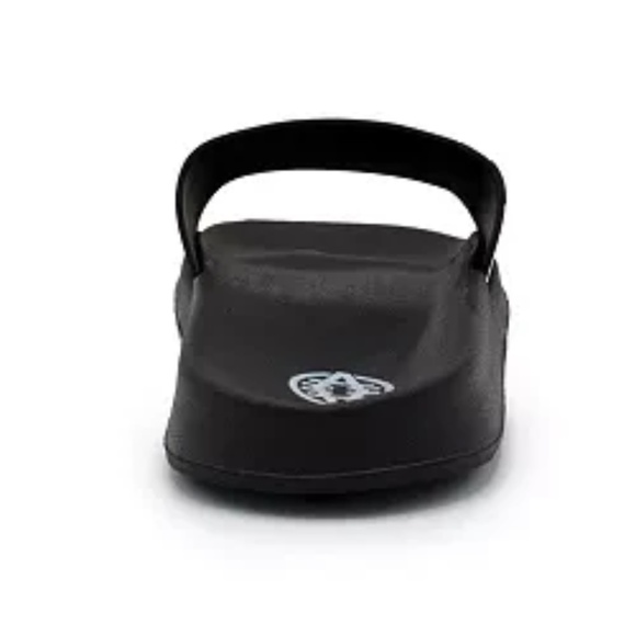 NEW Men's Akademiks Striped Logo Black Slide Slippers 9 - Picture 5 of 14